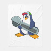 Penguin als Mechaic met Tool Fleece Deken (Voorkant)