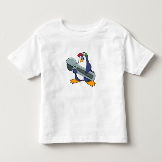 Penguin als Mechaic met Tool Kinder Shirts (Voorkant)