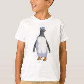 Penguin als Sailor met Pet T-shirt (Voorkant)