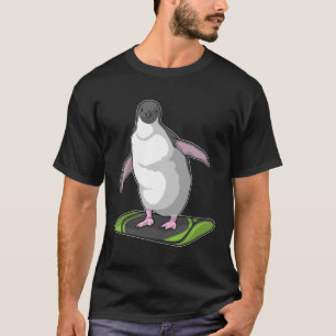 Penguin als Snowboarder met Snowboard T-shirt