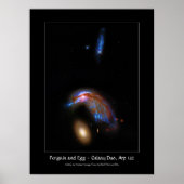 Penguin and Egg - Interaction Galaxy Duo, Arp 142 Poster (Voorkant)