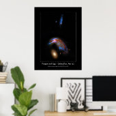 Penguin and Egg - Interaction Galaxy Duo, Arp 142 Poster (Thuiskantoor)