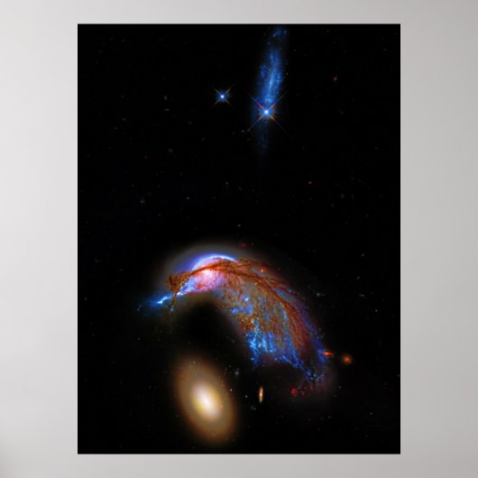 Penguin and Egg - Interaction Galaxy Duo, Arp 142 Poster (Voorkant)