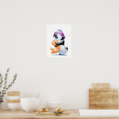 Penguin and Teddy Bear Nursery Print (Keuken)