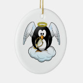 Penguin Angel Keramisch Ornament (Rechts)