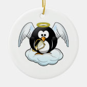 Penguin Angel Keramisch Ornament (Voorkant)