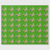 Penguin Angel Kerstmis Cadeaupapier (Vlak)