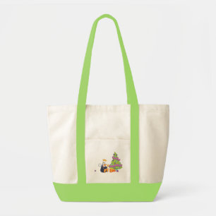 Penguin Angel Kerstmis Tote Bag