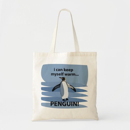 Penguin Animal Schattige Funny Tote Bag (Voorkant)