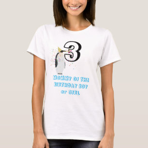 Penguin Animals - Birthday party mammie Girl Boy T-shirt