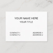 Penguin Arctic Animal Funny Visitekaartje (Achterkant)