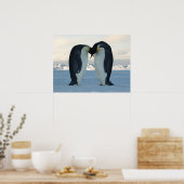 Penguin Arctic Birthday Shower Party Love Destiny Poster (Keuken)