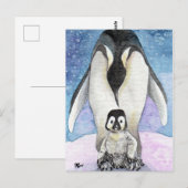 Penguin Art New Born Briefkaart (Voorkant / Achterkant)