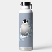 Penguin Art Nouveau Sneeuwvlokken. Waterfles (Achterkant)