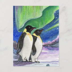 Penguin Art onder het licht Briefkaart