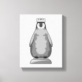 Penguin as Chess piece King Canvas Afdruk (Voorkant)