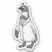 Penguin as Doctor with Doctor's coat Sticker (Voorkant)