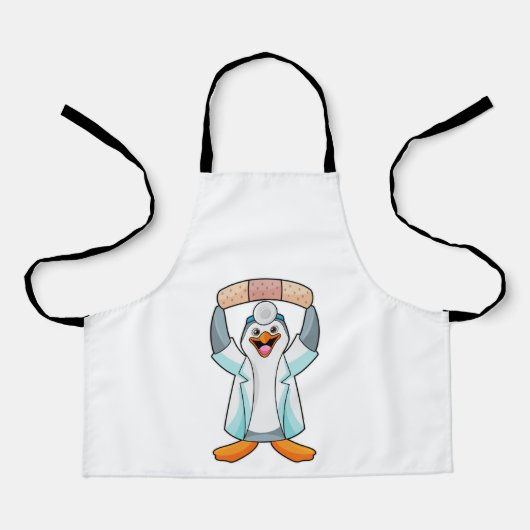 Penguin as Doctor with Plaster Schort (Voorkant)