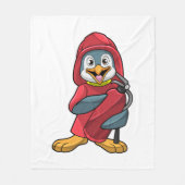 Penguin as Firefighter with Extinguisher Fleece Deken (Voorkant)