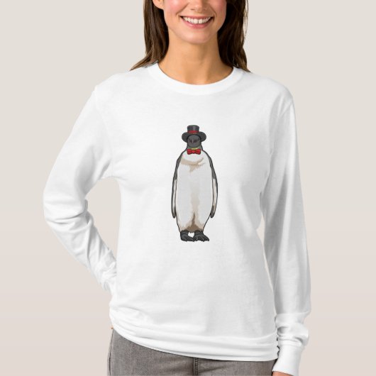 Penguin as Gentleman met Pet T-shirt (Voorkant)