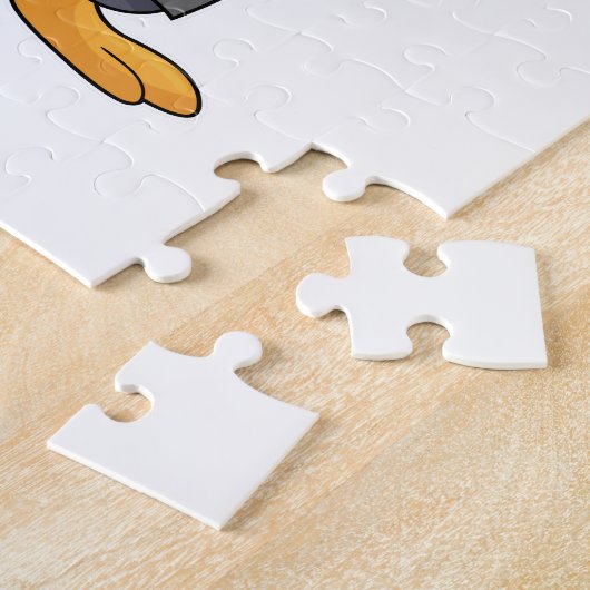 Penguin as Hair stylist with Comb Legpuzzel (Zijkant)