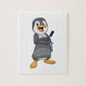 Penguin as Hair stylist with Comb Legpuzzel (Verticaal)