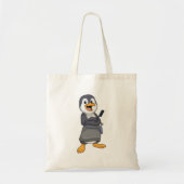 Penguin as Hair stylist with Comb Tote Bag (Voorkant)
