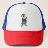 Penguin as Hair stylist with Comb Trucker Pet (Voorkant)