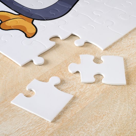 Penguin as Nerd with Book Legpuzzel (Zijkant)