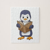 Penguin as Nerd with Book Legpuzzel (Verticaal)