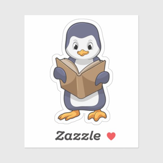Penguin as Nerd with Book Sticker (Vel)