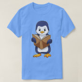 Penguin as Nerd with Book T-shirt (Design voorkant)