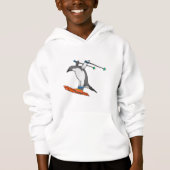 Penguin as Ski jumper with Ski (Voorkant)