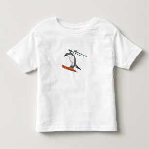 Penguin as Ski jumper with Ski Kinder Shirts