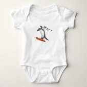 Penguin as Ski jumper with Ski Romper (Voorkant)