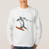 Penguin as Ski jumper with Ski T-shirt (Voorkant)