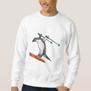 Penguin as Ski jumper with Ski Trui