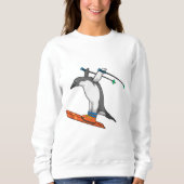 Penguin as Ski jumper with Ski Trui (Voorkant)