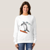 Penguin as Ski jumper with Ski Trui (Voorkant volledig)
