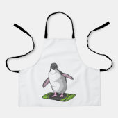 Penguin as Snowboarder with Snowboard Schort (Voorkant)