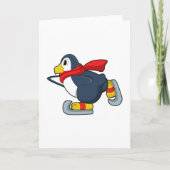 Penguin at Ice skating with Ice skates.PNG Kaart (Voorkant)