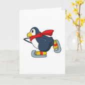 Penguin at Ice skating with Ice skates.PNG Kaart (Gele Bloem)