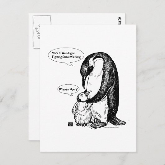 Penguin Awareness Briefkaart (Voorkant / Achterkant)