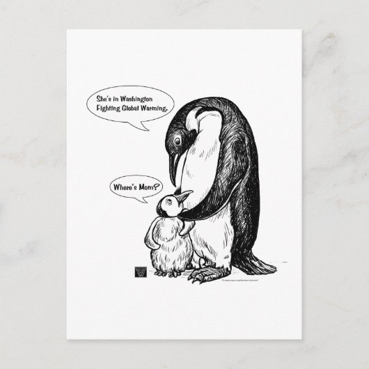 Penguin Awareness Briefkaart (Voorkant)