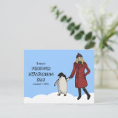 Penguin Awareness Day, briefkaart (Staand voorkant)