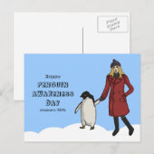 Penguin Awareness Day, briefkaart (Voorkant / Achterkant)