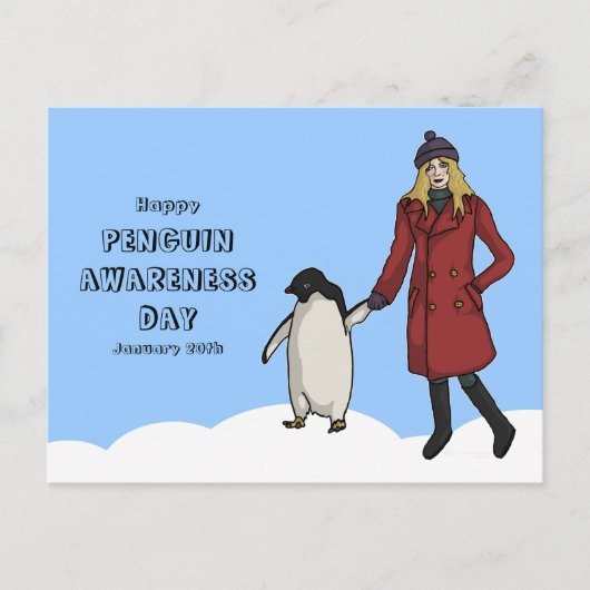 Penguin Awareness Day, briefkaart (Voorkant)
