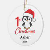 Penguin Baby 1st Christmas Ornament (Links)