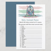 Penguin Baby Animals Name Game (Voorkant / Achterkant)