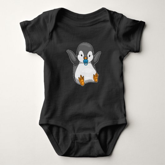 Penguin Baby fopspeen Romper (Voorkant)